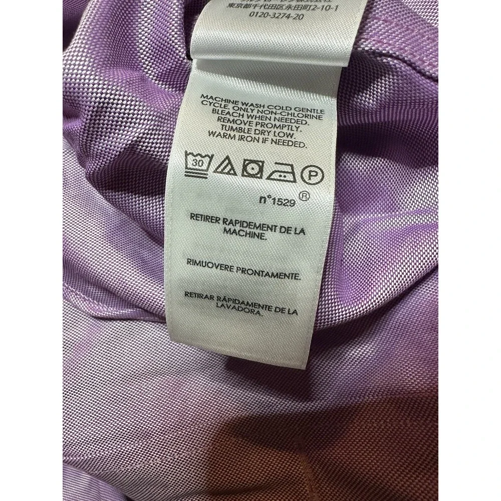 NWT Polo Ralph Lauren Purple Men's Slim Fit Easy Care Sz 17 34/35 Shirt X1